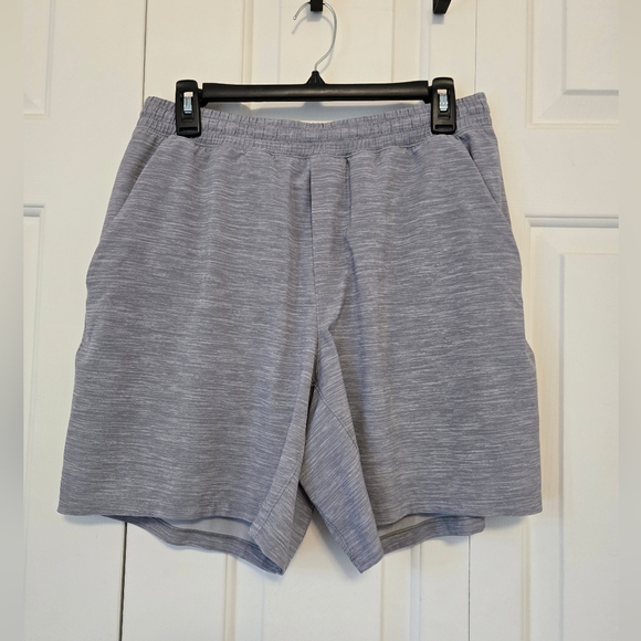 Lululemon Mens Pace Breaker Lined Short 7" In Gray Size Large - Picture 1 of 8